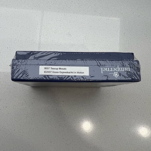 Teacup Coasters Pimpernel Floral Flowers Brown Gold Copper Colored Set of 6 - Picture 4 of 6